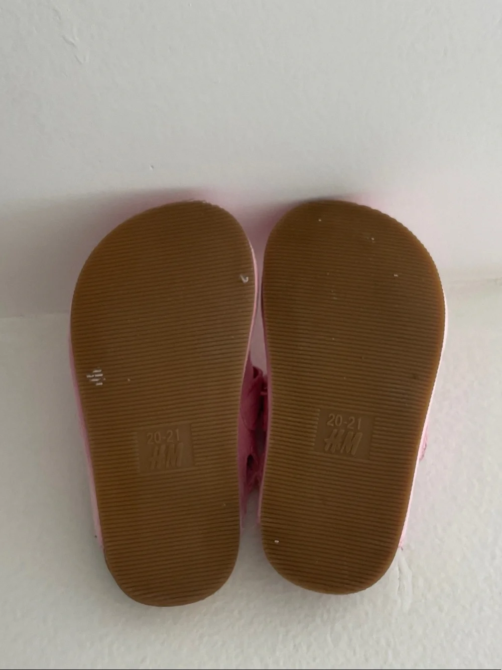 H&M Pink Suede Baby Mary Jane Walkers